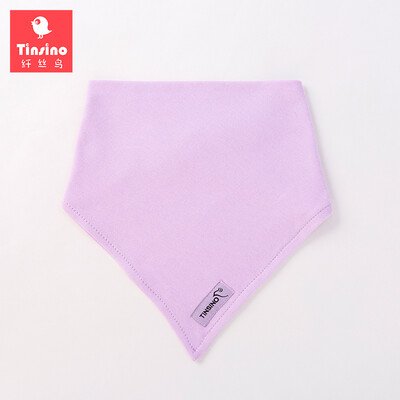 

Filament bird TINSINO baby saliva towel cotton baby saliva pad triangle saliva towel newborn bib bib triangle mouth water towel daffodil purple code