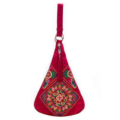 

Chinese style large women handbags flower ethnic embroidery bags handmade embroidered bag women messenger bags brand shoulder bags