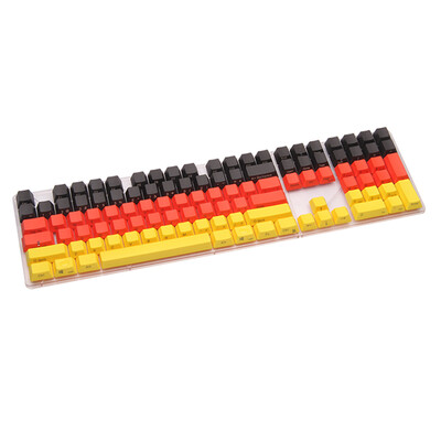 

Ameluo (Varmilo) 108 ключевых лазерных гравированных гравированных персонажей PBT keycap Германия серия цвет