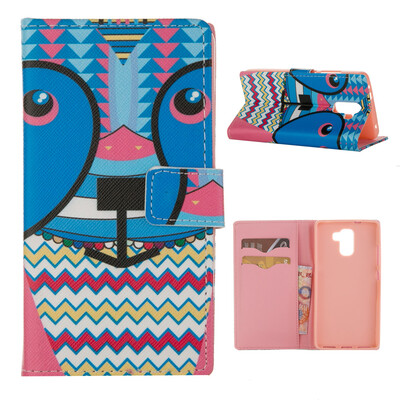 

MOONCASE Case for Huawei Honor 7 Flip PU Leather Fold Wallet Card Slot Kickstand Back Case Cover [Pattern series] /a05