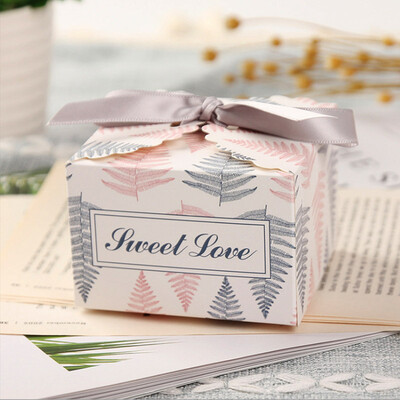 

Jiamo European candy box creative candy box wedding candy box wedding carton gift box fresh leaves 50