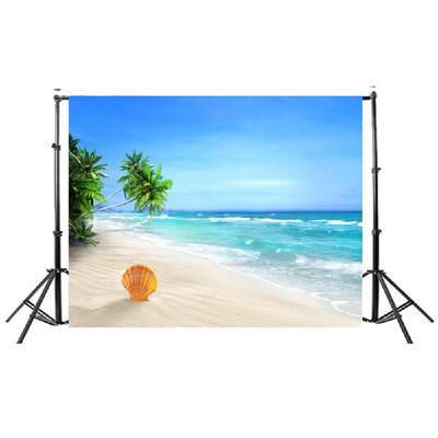 

2018 Summer Seascape Beach Dreamlike Haloes 3D Photography Background Screen Photo Video Photography Studio Fabric Props Backdrop