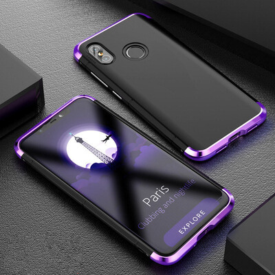 

BOBYT Luxury Metal Frame For Xiaomi Mi 8 Case 3in1 Shockproof Aluminum Bumper PC Slim Back Cover For Xiaomi Mi 8 Phone Case