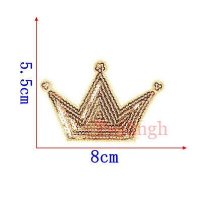 

1 pcslot Brand Embroidered Patches Crown Cactus Star Sequin Patch Iron On Fabric Badge Sew On Clothes Appliques DIY Stickers