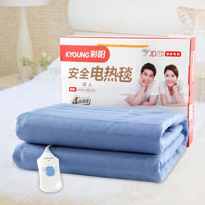 

[Супермаркет] Кай Ян Jingdong полный тип линии безопасности Двойной термостат одеяло (синий) W6120A