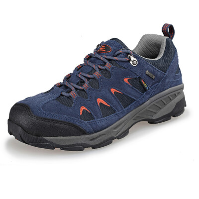 

Thefirstoutdoor hiking shoes outdoor hiking shoes anti-splashing shoes anti-skid wear full palm air cushion 084089 men&39s treasure blue 41 yards
