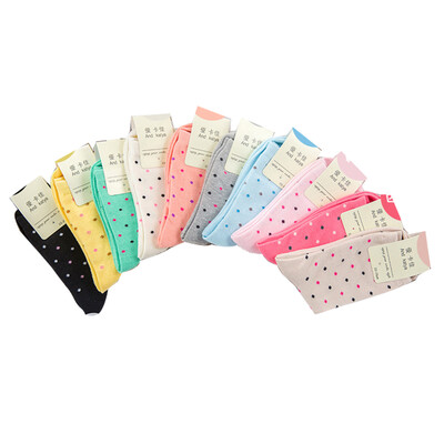 

10 пар Мода Женщины Хлопок повседневная Носки Теплый Медио Теленок высокого Чулочно-носочные изделия цвета смешивания