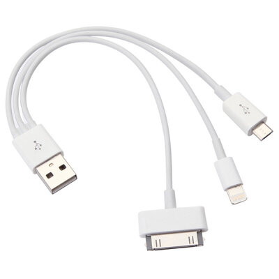 

Sanbao (Sanbao) MU-504A iphone5S / микро USB / Note3 / зарядка линия телефон задерживается четыре белых