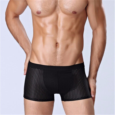 

Ice Silk Mens Boxer Shorts Super Breathable Mesh Men Underwear