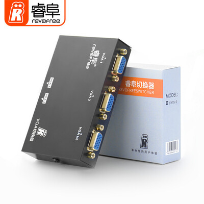 

REVOFREE VGA switcher two into one out HD video two-way cut screen computer monitor shared display projector 2 into 1 out CY