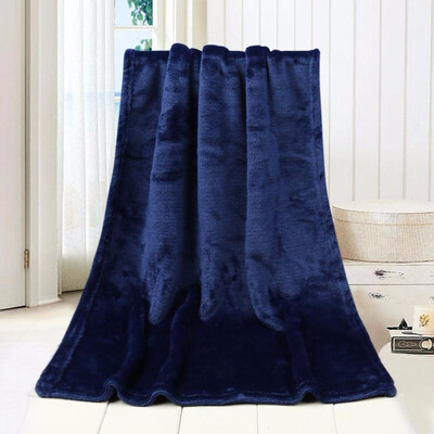 

Home Blanket 5070cm Fashion Solid Soft Throw Kids Blanket Warm Coral Plaid Blankets Flannel