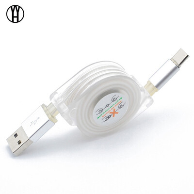 

WH High Quality LED Light USB C Type-C Charger Date Cable Charging Cord For Samsung galaxy s8Note 8