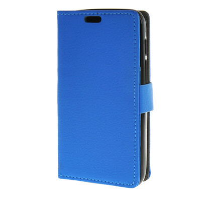 

MOONCASE Чехол для Alcatel одно касание Pixi 3 (4.5") ВЗ-4027 флип кожаный бумажник карты чехол с kickstand Чехол синий