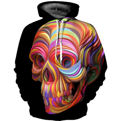 

Mens Hoodie 3D Printed Women Pullover Sweater
