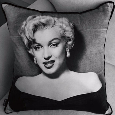 

Cntomlv DecorUhome Skull Marilyn Monroe Cushion Covers Polyester Sequin Pillow Cover for Sofa Bed Nordic Decorative Pillow Case
