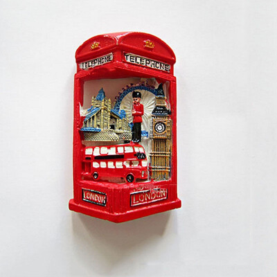 

1Pcs Creative 3D Red Resin Travel London Fridge Magnet Cartoon Fridge Decoration DIY Refrigerator Magnetic Sticker Kitchen Decor