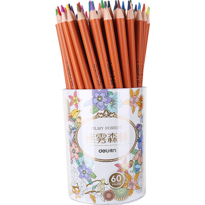

Deli 60 color oily color pencil oily color pencil cartridge set blue 6502