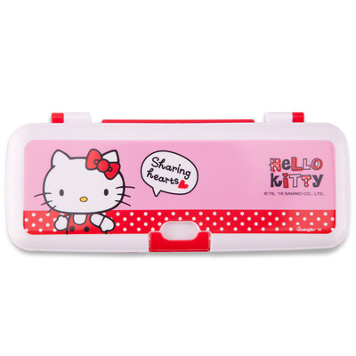 

Guangbo GuangBo two-tier stationery pencil case learning materials Hello Kitty style random KT85054