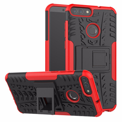 

Goowiiz Phone Case For Huawei P SmartNova 2 LiteEnjoy 2 Armor Tire Texture Rugged Protection PCTPU Full Protection