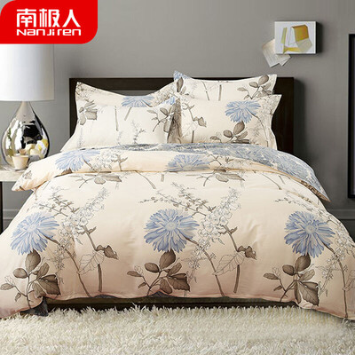 

Anjiji NanJiren kit cotton cotton double four-piece set 1518 m bed quilt cover 200230cm water