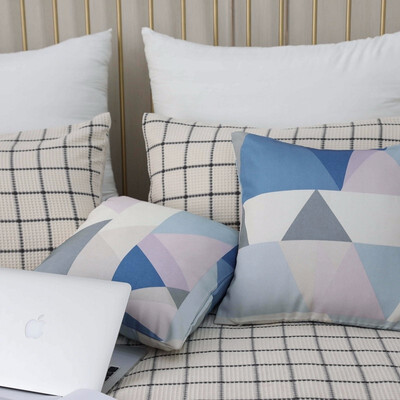 

Woven Linen Geometric Cushion Cover Gold Printed Pillow Cover Decorative Pillow Case Sofa Seat Car Pillowcase Soft