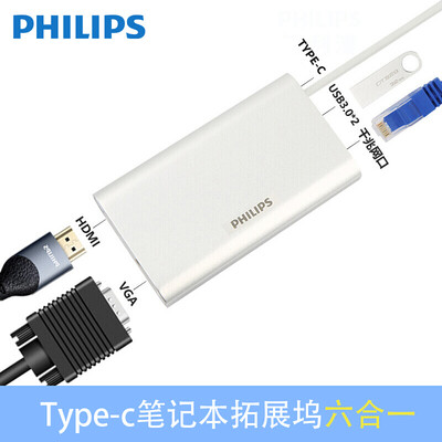 

Philips PHILIPS SWR1608E type-c docking station USB-C adapter HDMI VGA Gigabit network port RJ45 USB