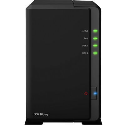 

Synology DS216play 2-х дисковый NAS-сервер хранения данных (без встроенного жесткого диска)