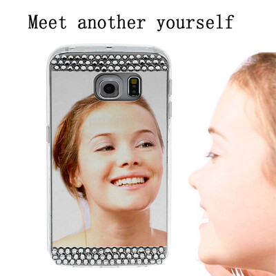 

Bling TPU Soft Mirror Electroplate Phone Case Cover for Samsung Galaxy S6