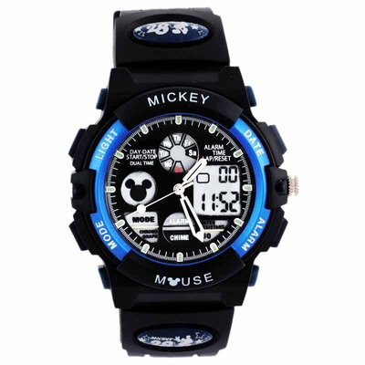 

Disney (Disney) waterproof luminous children's watch boy blue Mickey electronic table multi-purpose sports table boy student watch 80008-1