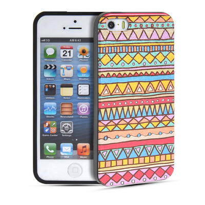 

MOONCASE Акварель Искусство Мягкие гибкие силиконовый гель ТПУ Оболочка задняя крышка чехол для Apple IPhone 5 / 5S