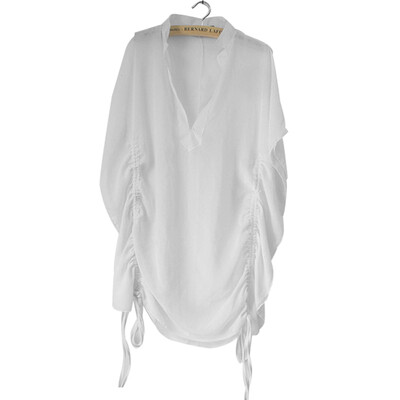 

CXSHOWE 2015 New Sexy Lingerie Hot Women Chiffion Mini Dress Batwing Sleeve Beach Costume Sexy Sleepwear Black White