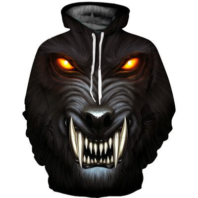 

QL-573 Mens Hoodie 3D Printed Women Pullover Sweater