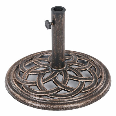 

Round Umbrella Base Stand Market Patio Standing Outdoor Living Heavy Duty O8M8
