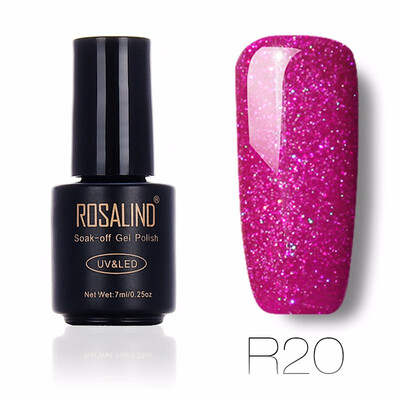 

ROSALIND Gel 1S Rainbow Series Colorful UV LED Gel Nail Polish 7ML Long Lasting Painting Nail Art Soak-off Gel Varnish 01-29