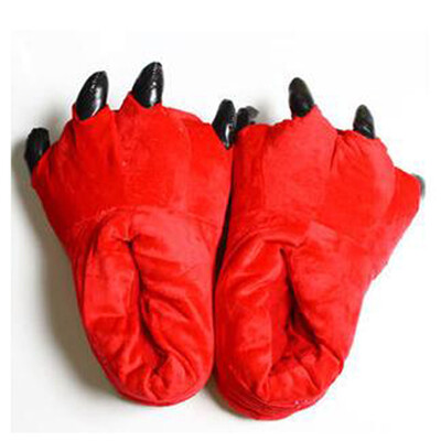 

Animal Paw Slippers Winter Monster Claw Flip Flop Plush Home Slippers Indoor Shoes