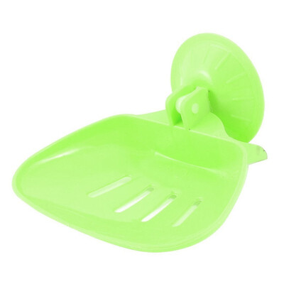 

UpperX Home Wall Sucking Shower Soap Holder Dish Tray Storage Box Case Green