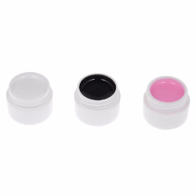 

3 Colors UV Gail Nail Polish Nail Glue Nail Art Pigment Set UV Gel Polish Solid Glue