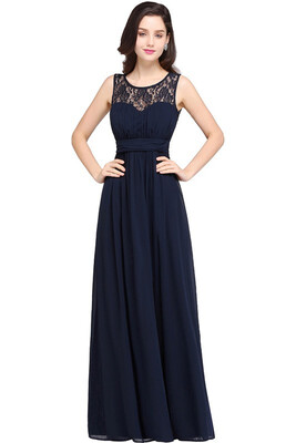 

Sexy Sheer Back Women Maxi Lace Dress 2018 A Line Chiffon Black Red Elegant Long Dress Party