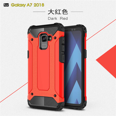 

Goowiiz Phone Case For Samsung Galaxy A8 Plus 2018A7 2018 King Kong Armor Fashion Bumper PC TPU Prevent falling