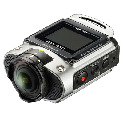 

Ricoh WG-M2 для спорта на открытом воздухе три антикамера (серебро) 204 ° ультра широкоугольного видео, 4K-съемка, WIFI-соединение, прочный дизайн