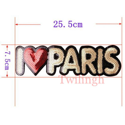 

1Pc Big Wing Patches Sew On Sequined Patch Flower Letter Love Star Applique DIY Sewing Fabric Repair Clothes Patches Stickers