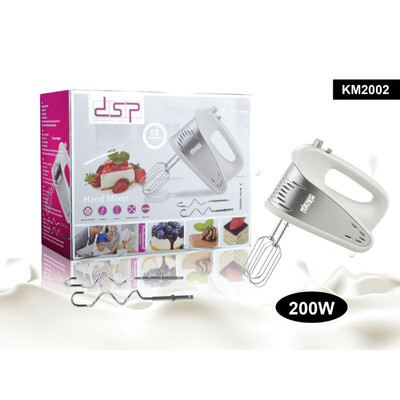 

DSP KM2002 Electric Handle Mixer Food Mixers 200W Electric Food Cream Milk Drink Mixer Blender Kitchen Food Mixer