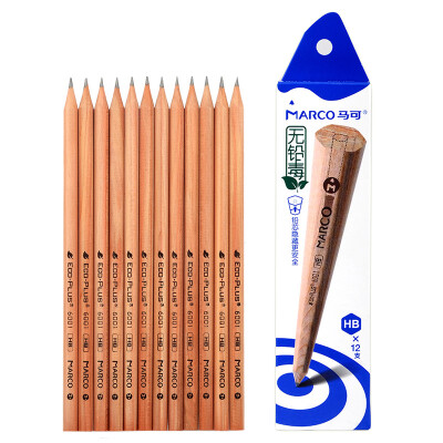 

Marco 6000E-HB-12CB Writing pencils Wooden hexagonal lever with rubber head HB 12 boxed