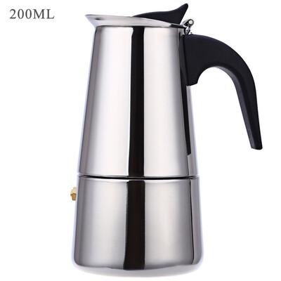 

6 Cups 100ML 200ML 300ML 450ML Stainless Steel Mocha Espresso Latte Percolator Stove Coffee Maker Pot