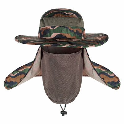 

Men Summer Outdoor Fishing Cap 360 Degree UV Protection Complete UV protection Mesh panels for great ventilation