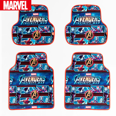 

Marvel Car Avengers 3 universal foot pad waterproof full surrounded by cartoon car interior mat A
