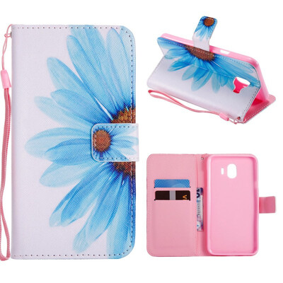 

MOONCASE Samsung Galaxy J4 card picture painted leather case - to the sun