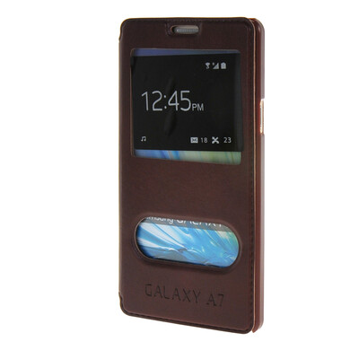 

MOONCASE Samsung Galaxy A7 чехол для View Leather Flip Pouch Bracket Back Cover Red