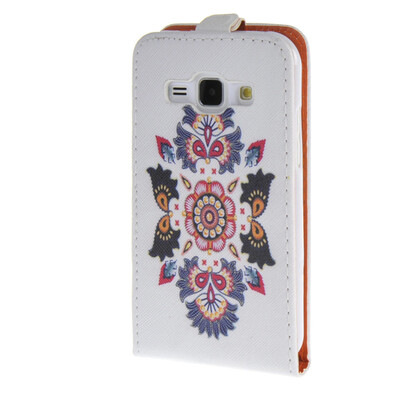 

MOONCASE for Samsung Galaxy J1 Case Leather Bottom Flip Pouch Case Cover [Pattern series] /a02