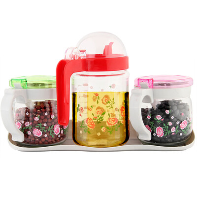 

Золотой Медведь 500 мл три группы соуса масличного соуса уксус бутылка приправа танк приправа набор